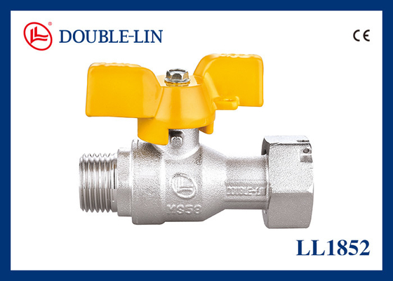 Ulir Panjang DIN259 72.5 PSI Katup Gas Kuningan Segel PTFE