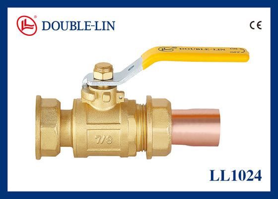 Koneksi Ulir 7/8" x 28mm Katup Gas Kuningan