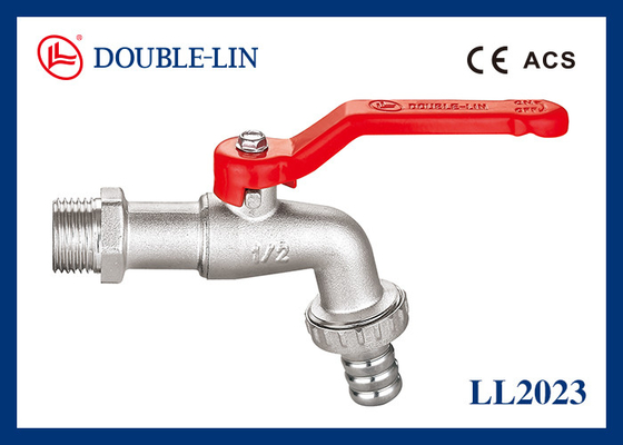 Steel Handle 1/2 "x 3/4" SS304 Outlet Kuningan Bibcocks