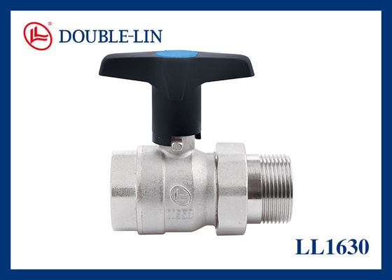 Perempuan X Pria High Handle 1 Brass Ball Valve Dengan Union
