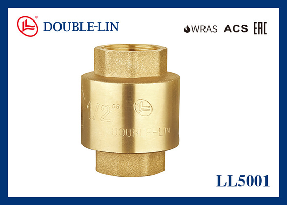 ISO228 Thread Wanita × Wanita Kuningan Spring Check Valve 1 1 4