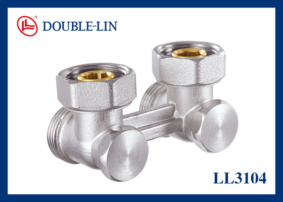 F3/4' X M3/4" Sudut Dua Katup Pipa ISO228 Thread