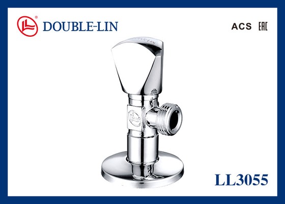 Brass Angle Valves With Filtration Backflow Prevention Polished Chromed-Plated 10 Bar Working Pressure and ISO228 Thread for Durability