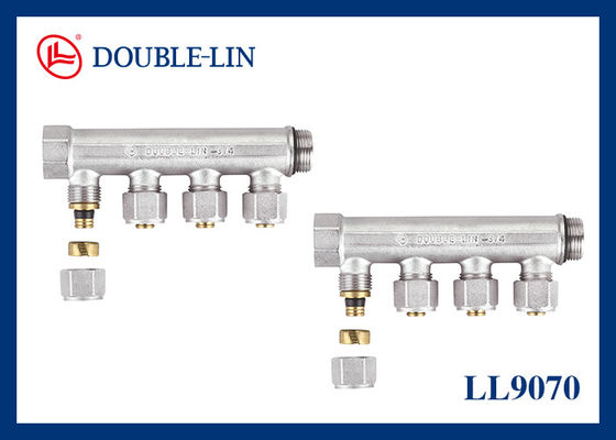 Manifold Kuningan HPB 57-3 36mm 1/2''×15mm Jarak Tengah