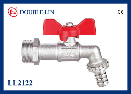 Baja tahan karat 304 Outlet 3/4 "x 3/4" Kuningan Bibcocks
