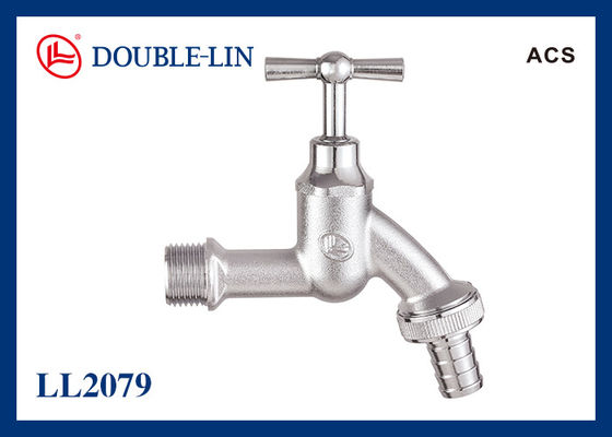 Sand Cast Chrome Plated Brass Handle Stopcock Tap