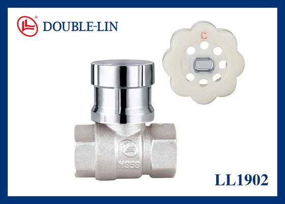 1 Inch Wanita X Wanita PN16 Kunci Kunci Brass Ball Valve