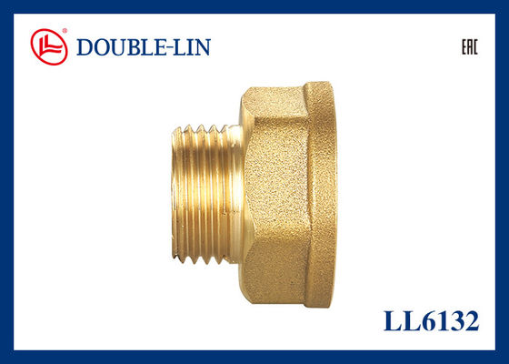 1/4 " untuk 1 " Pria x Wanita Kuningan Straight Coupler