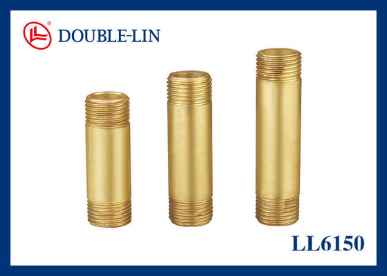 1/2 " untuk 1 " Pria x Pria Kuningan Straight Connector