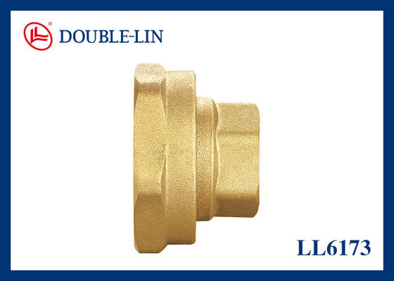 2 Piece Straight Connector Flat Washer Fittings berujung kuningan