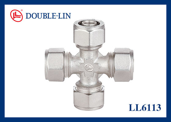 HPB 57-3 Kuningan 1216 sampai 2632 Cross Brass Compression Fitting