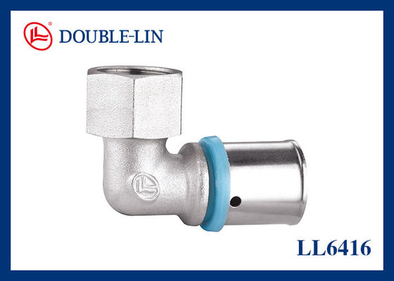 Siku perempuan kuningan F1/2"×16-2.0 dengan mur lepas