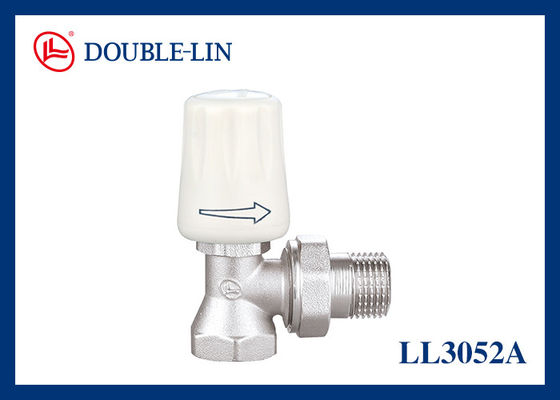 Katup Radiator Sudut Kuningan Ulir ISO228 3/4"