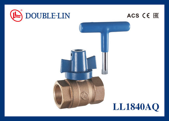 Sandcast 1/2 "Kunci Perunggu Ball Valve Wanita Koneksi