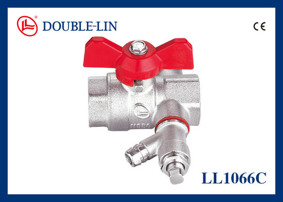 1/2 " hingga 1 " Kuningan T Handle Ball Valve DIN 259 dan BS2779