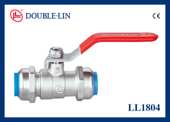 Quick Insert Brass Ball Valves 25 Bar Double O - Ring