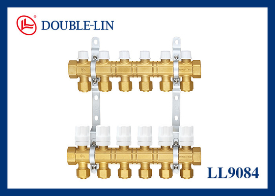 BS2779 2 - 8 Way HPB 57-3 Manifold Kuning 16 Bar