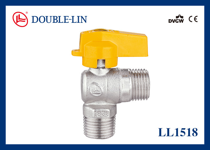 Tidak ada kebocoran Pria X Pria 1/2 "X 1/2" EAC Kuningan katup gas