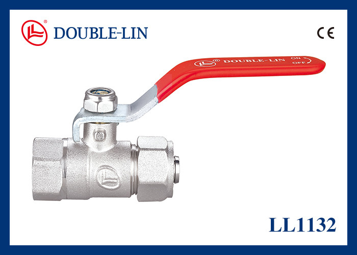 16 Bar 232 Psi Flat Lever Handle Double O-ring Stem Tipe Ball Valve Dengan Sambungan Pipa Dan Tekanan Tinggi