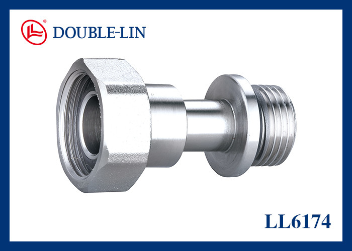 Ukuran Ekstensi Self-Sealing Polished Chrome Plated Brass F3/4"×M1/2" F1"×M3/4"