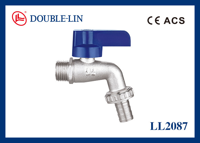 ISO228 Thread ABS Flat Lever Handle 1/2" X 3/4" Brass Bibcocks Dengan Tipe Stem O-Ring Ganda
