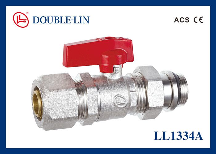 M3/4'' PEX-AL-PEX Multilayer Pipe Ball Valve Untuk Tangki Air